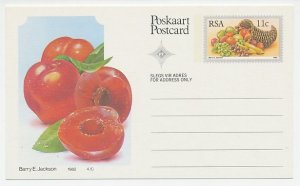 Postal stationery Republic of South Africa 1982 Plum