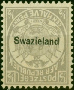 Swaziland 1889 1/2d Grey SG4a 'Opt Inverted' Forgery Fine LMM