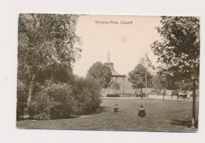 D334784 Great Britain Postal Card Victoria Park Cardiff Calais France 1916