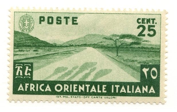 Italian East Africa, Scott #7, Unused, Hinged