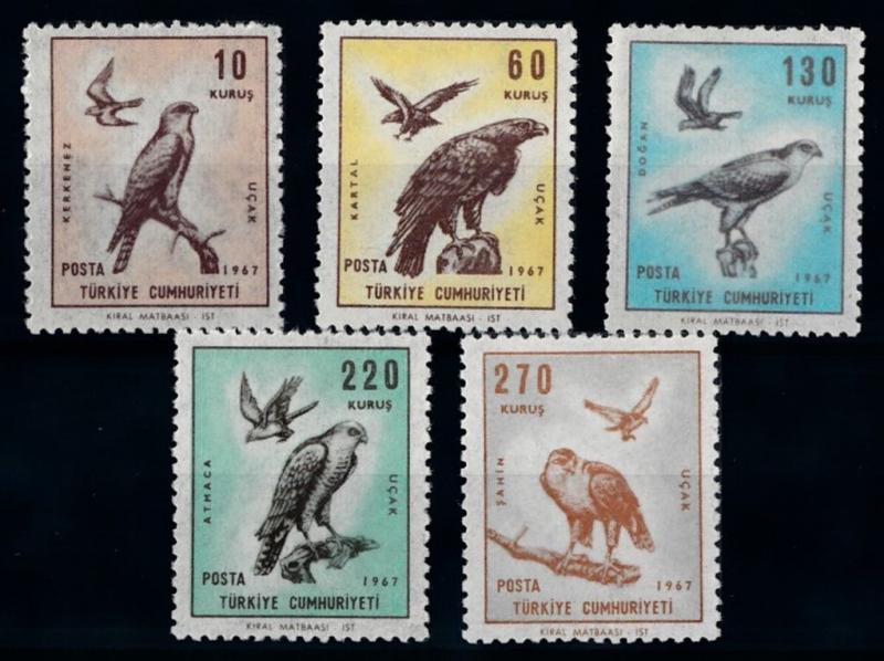 [66375] Turkey 1967 Birds Airmail MLH