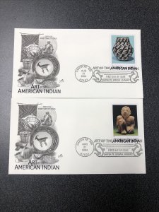 US FDC3973 Art of the American Indian First Day Of Issue With 10 Artcraft Covers