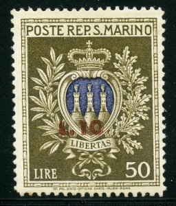 SAN MARINO  SCOTT256   MINT  LIGHT   HINGED--SCOTT VALUE $16.00