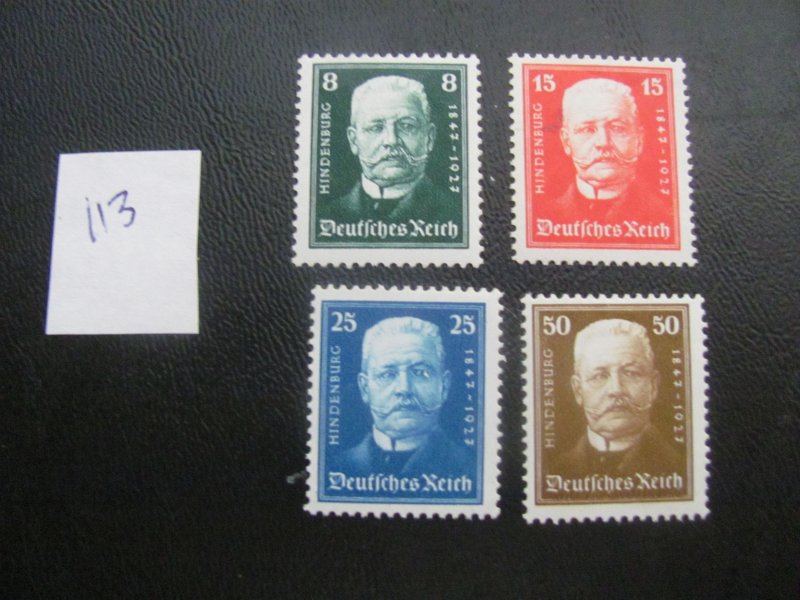 Germany 1927 MNH SC B19-22 SET XF  100 EUROS (113)