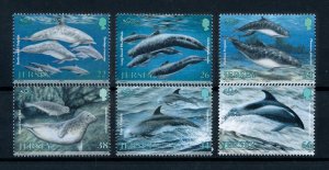 [99837] Jersey 2000 Marine life dolphins whales seals  MNH