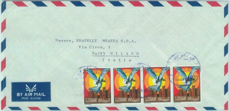 84527 - LEBANON - Postal History -  LARGE  Cover to ITALY  1960's BIRDS Dove