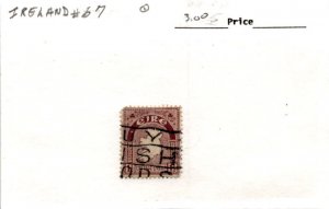Ireland, Postage Stamp, #67 Used, 1922 (AB)