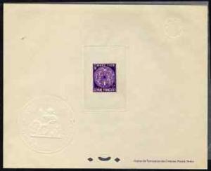French Guiana 1947 Postage Due 3f bright-violet Epreuves ...