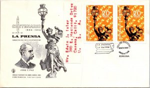 Argentina 1969 FDC - La Prensa Newspaper Centenary - Cordoba - J86