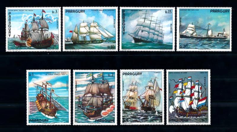 [72638] Paraguay 1976 Paintings Sail Boats  MNH