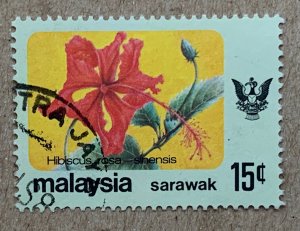 Sarawak 1979 15c Flowers, used. Scott 252, CV $0.35. SG 237