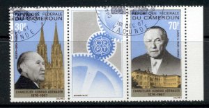 Cameroun 1967 Konrad Adenauer pr + label CTO