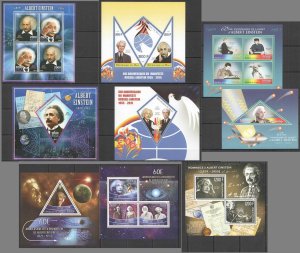 Albert Einstein Nobel Prize Winner !!! 4Kb+5Bl Mnh Pe371,521,626,1062,1286