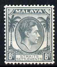 Malaya - Straits Settlements 1937-41 KG6 8c grey superb u...