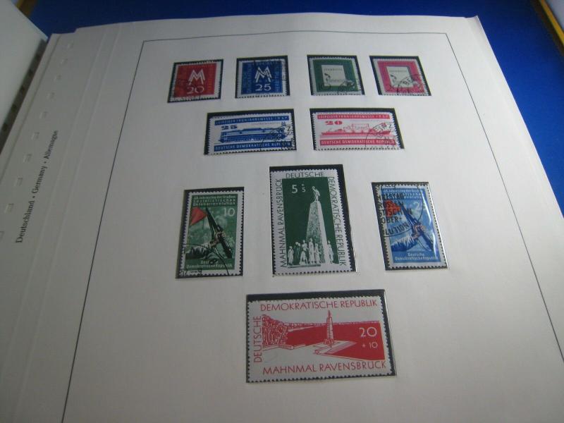 GERMANY 1956 TO 1966 - COLLECTION ON 68 LINDNER HINGLESS PAGES  USED & MINT