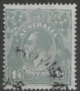 Australia  76a  1927 1 sh 4   fine used  - perf  14