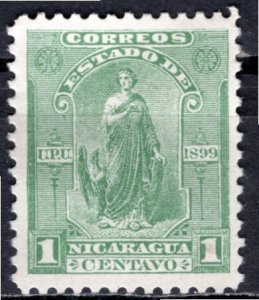 Nicaragua; 1899: Sc. # 110: Mint Gumless Single Stamp