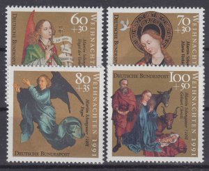 Germany 1991 Sc#B720-723 Mi#1578-1581 Christmas mnh (BU1827)