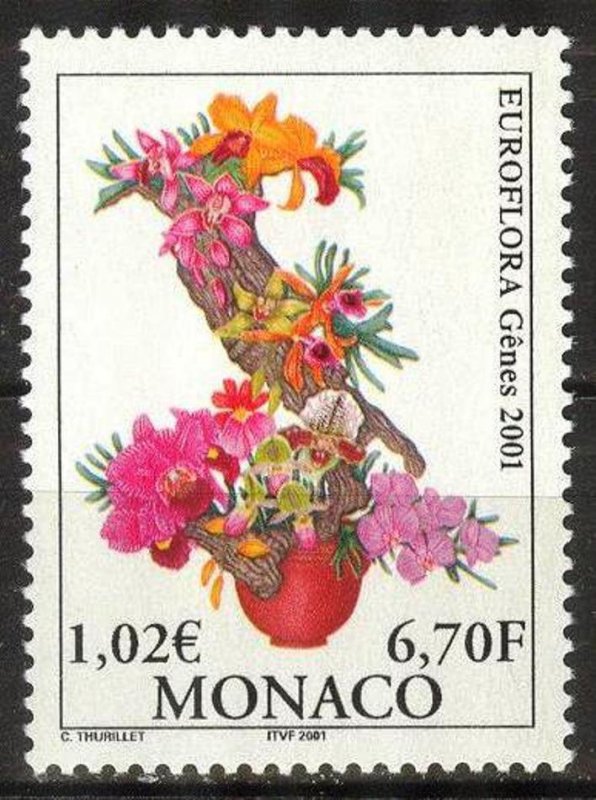 Monaco 2001 Flowers EUROFLORA '01 MNH**