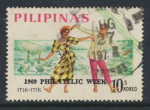 Philippines Sc# 1045  - Used  Philatelic Week  opt  see details & scan