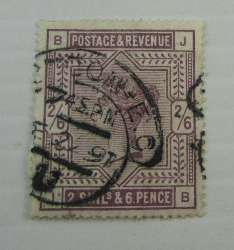 1883 Great Britain Sc #96 QUEEN VICTORIA nice used 2SHILs - 6 PENCE stamp cv$165