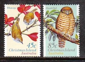 Christmas Island Birds 399-400 MNH VF 