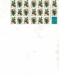 Botanical Prints 32c US Postage Booklet of 20 stamps #3126-27 VF MNH