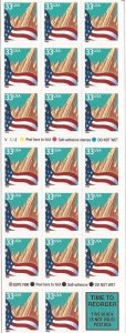 US Stamp - 1999 Flag & City - Booklet Pane of 20 Stamps - Scott #3278e