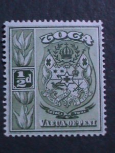 ​TONGA 1897 SC#39 TOGA COAT OF ARMS  MH 126 YEARS OLD STAMP RARE HARD TO FIND