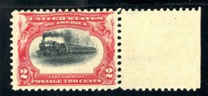 USAstamps Unused VF US 1901 Pan-American High Train Var Scott 295 OG MNH