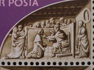 HUNGARY1982 SC#2774a FAMOUS ARTS PAINTING IN CHAPEL-VATICAN- MNH STRIPS-VF