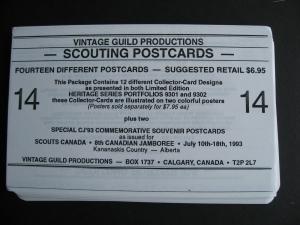 Scouts,Scouting CJ 93 20 post cards,1(non-postal) SS,Ltd Edn