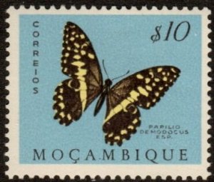 Mozambique 364  - Mint-H - 10c Citrus Swallowtail (1953) (cv $0.60)