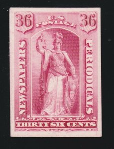 US PR65P4 36c Newspaper & Periodicals Proof on Card (003)