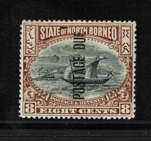 North Borneo SG# D19, Mint Hinged, small Hinge Remnant - S1408