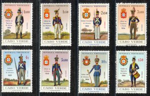 Cape Verde Sc# 330-337 MNH 1965 Military Costumes