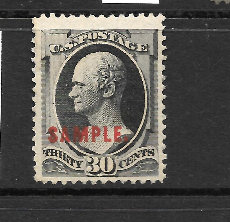 US 1879  30c  HAMILTON  MLH  SAMPLE     Sc 190