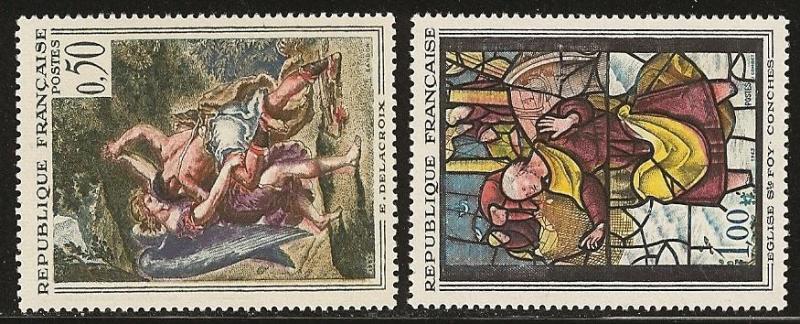 France mnh Scott Cat # 1054 - 1055