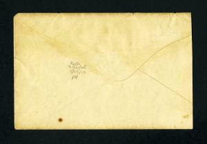 # 65 on cover from Castleton, Vermont to Quincy, Massachusetts from 1860's