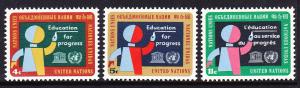 134-36 United Nations 1964 Education MNH