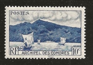 COMORO ISLANDS #30 MH 10c 1950