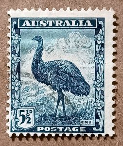 Australia #196 5½p Emu USED (1942)