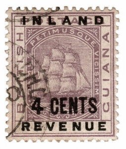 (I.B) British Guiana Revenue : Inland Revenue 4c