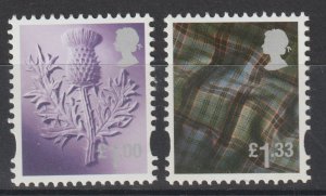 Great Britain Scotland Scott# 44-45 2015 QE2 VF MNH