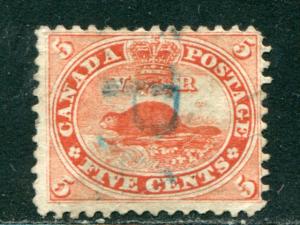 Canada 15 Used F-VF  PAID  cancel   Lakeshore Philatelics