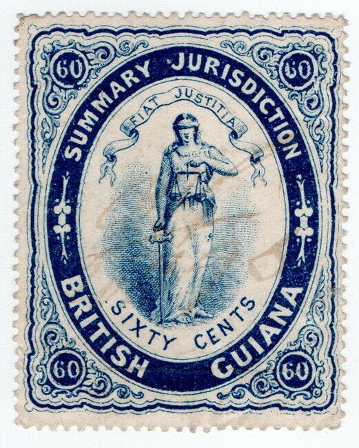 (I.B) British Guiana Revenue : Summary Jurisdiction 60c (1883)