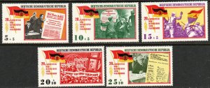 German Democratic Republic Sc #B127-B131 Mint