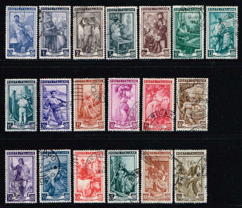 Italy # 549 - 567 Used