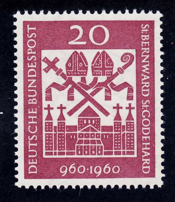 Germany 817 Mi336 MNH 1960 Hildesheim Cathedral Issue Very Fine