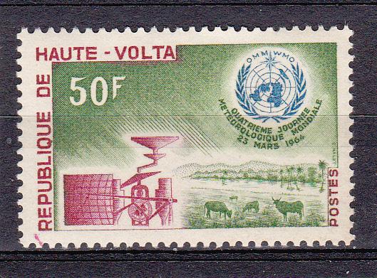 Burkina Faso (Upper Volta) 130 MNH 1964 Meteorological Day